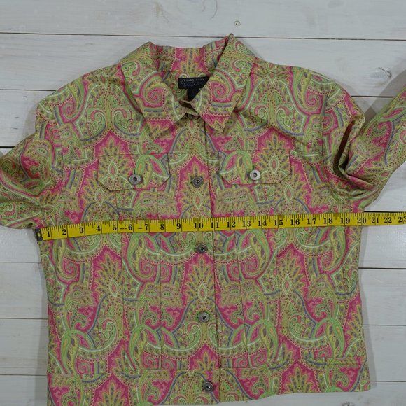 Classiques Entier Paisley Denim Jean Jacket - Picture 9 of 11